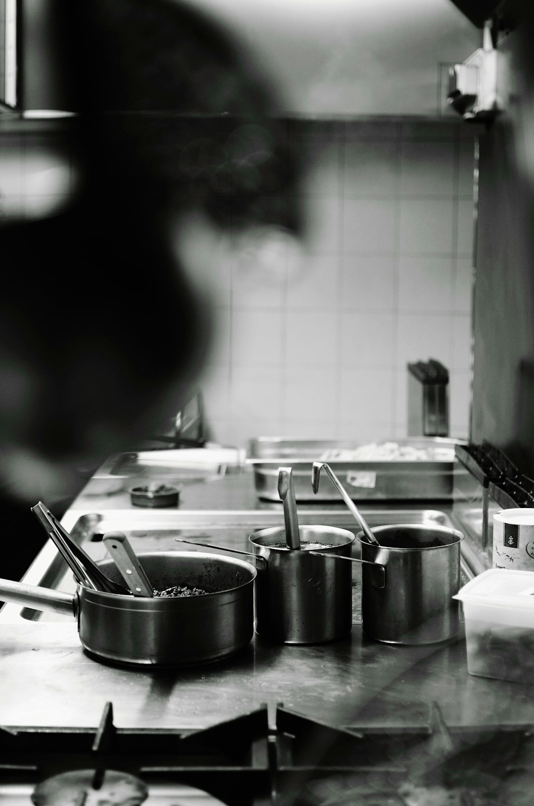 lazy cook in kitchen